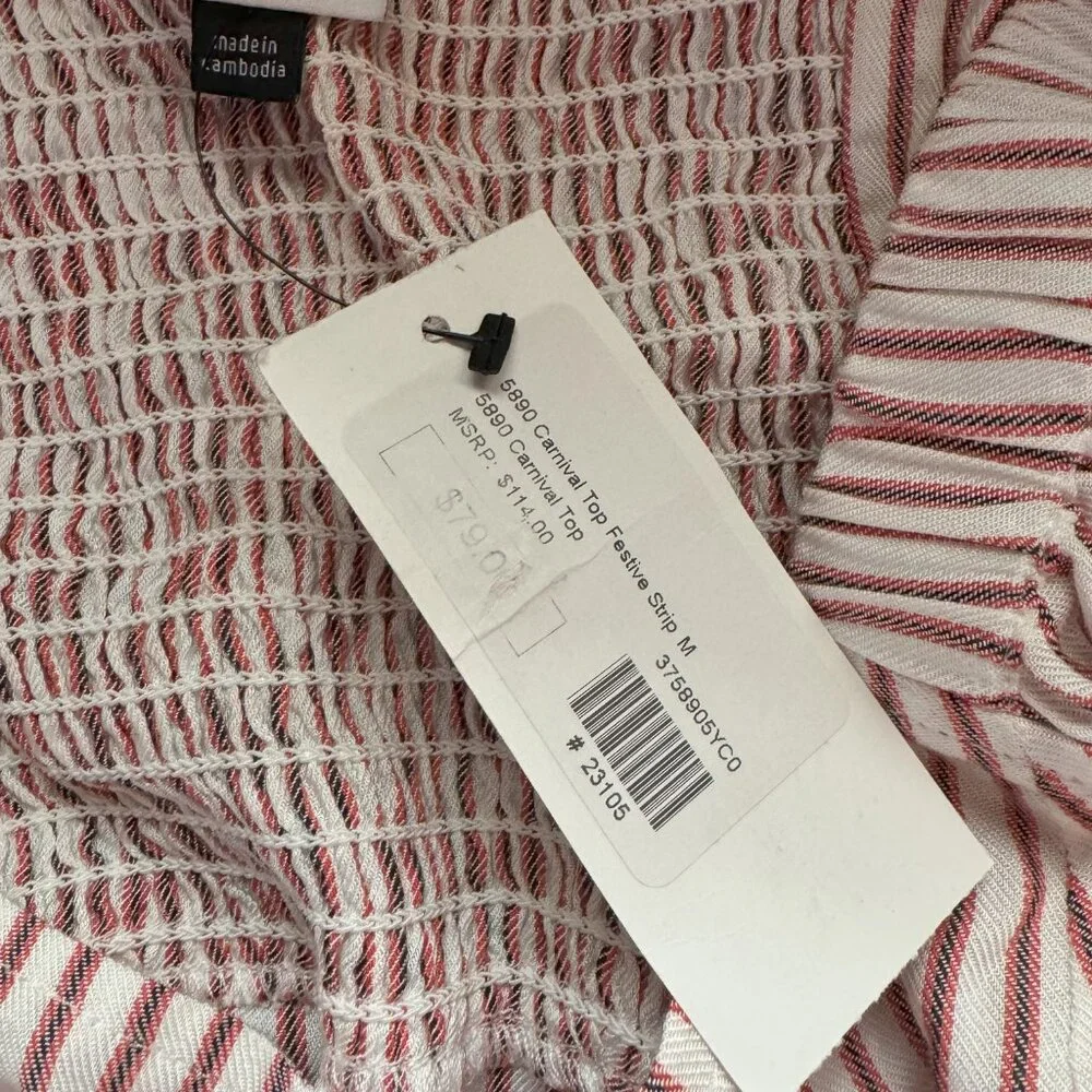 Cabi Carnival Top with Festive Stripes - Picture 2 of 5